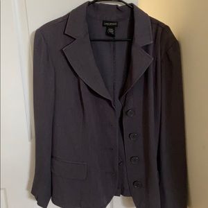 Heather gray 4 button blazer